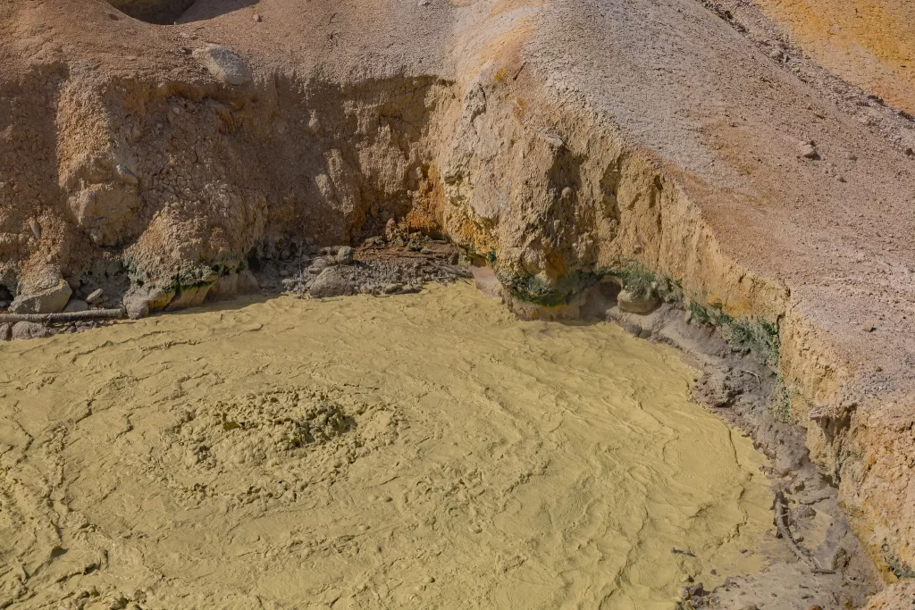 Decidedly smelly mudput at Sulphur Works, Lassen Volcanic. 