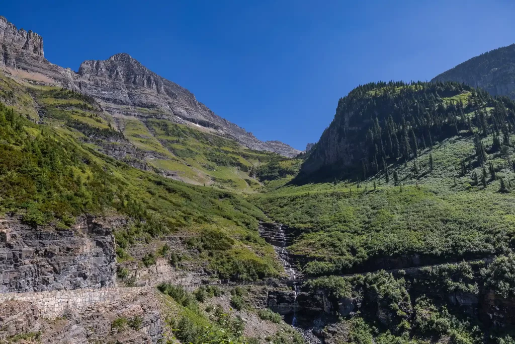 Bird Woman Falls at Glacier National Park.