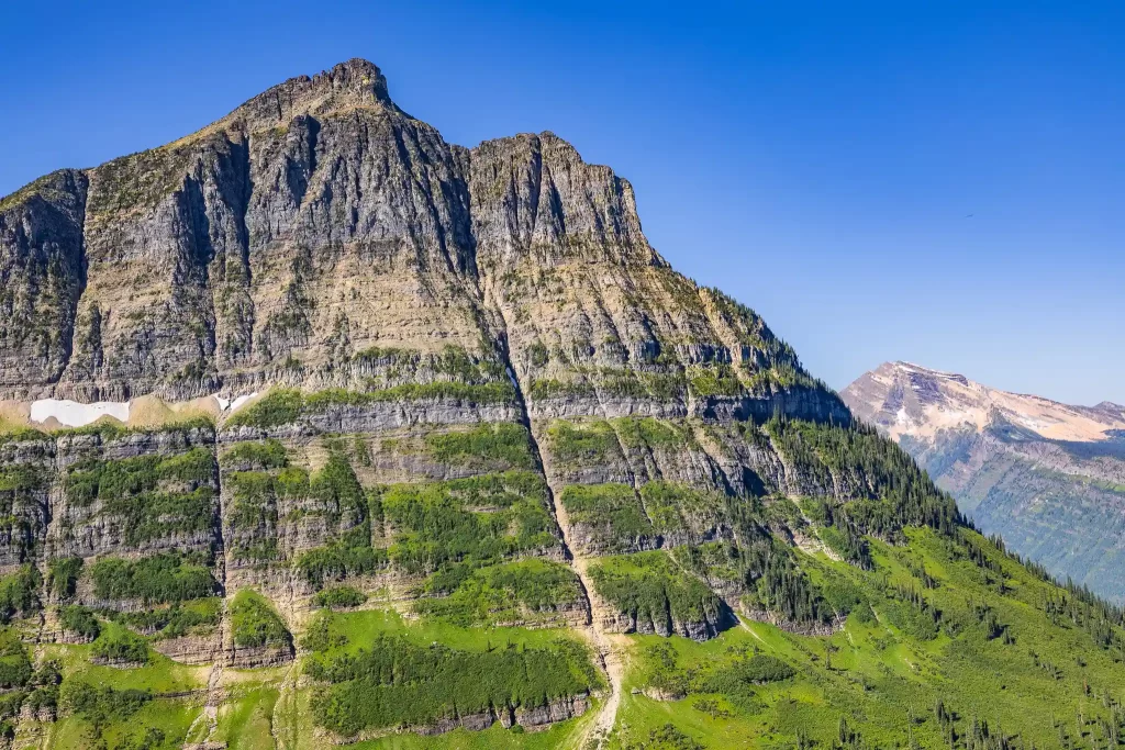 Indescribably massive granite peaks surround a glacier-carved valley.