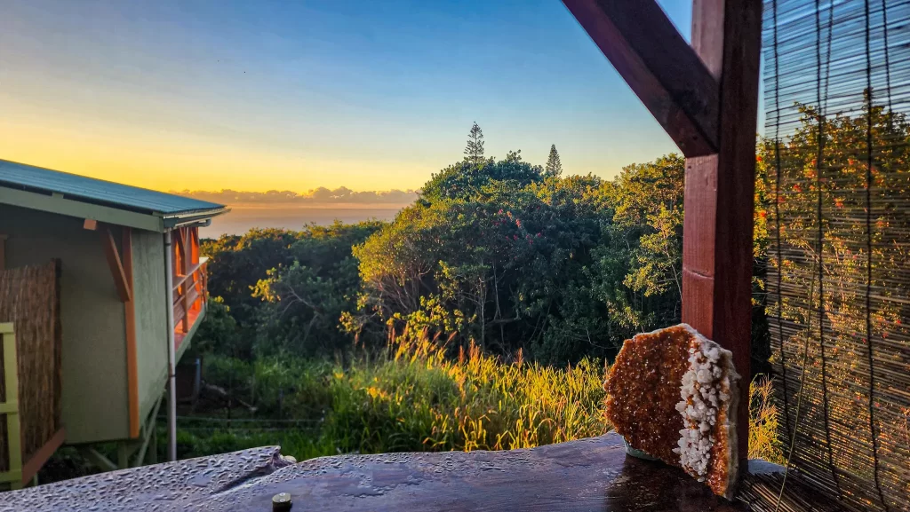 Our open-air AirBnB in Hawai'i.