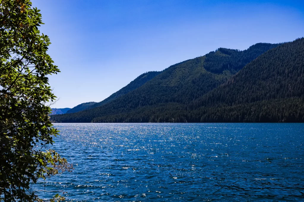 Cushman Lake at Olympic National Park.