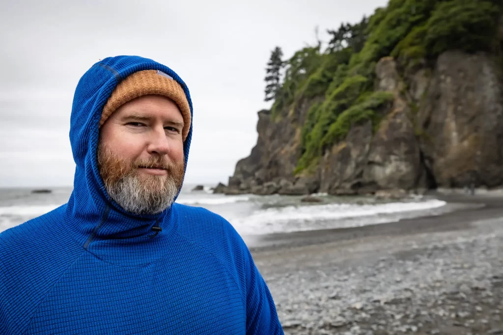 Tom on the Olympic Coast.