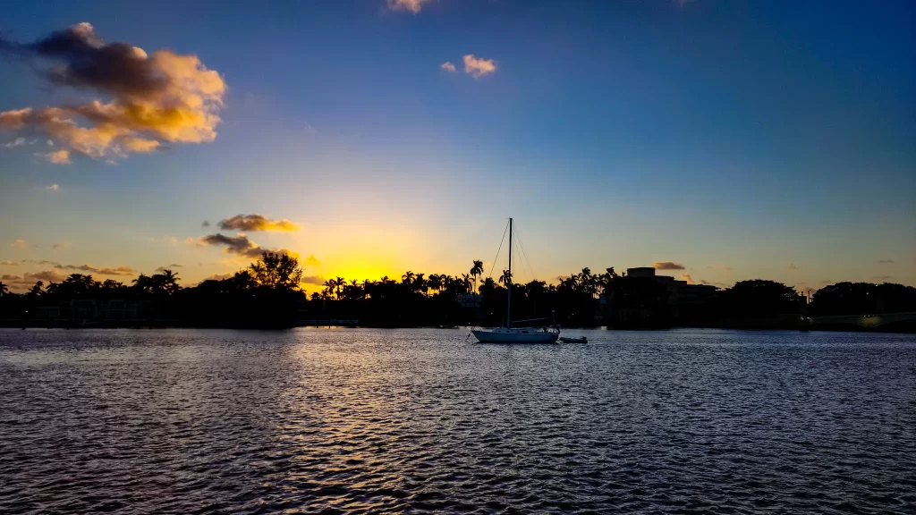 Sunset at Faber Cove.