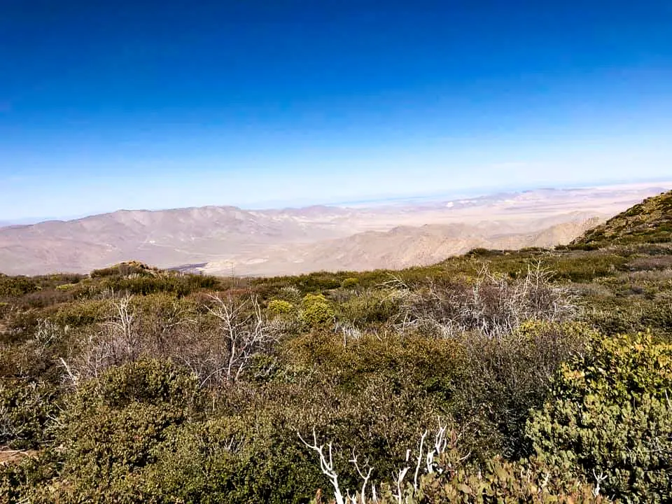 Massive crater view alongside the Pacific Crest Trail.